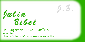 julia bibel business card